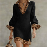 Laurena™ Elegant Leopard Dress