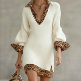 Laurena™ Elegant Leopard Dress