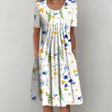 Uriela™ Elegant Floral Dress