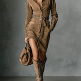 Priscilla™ Long Sleeve Midi Dress