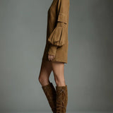 Louise™ Vintage Turtleneck Mini Dress