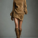 Louise™ Vintage Turtleneck Mini Dress