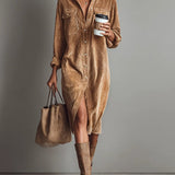 Zabrina™ Shirt Dress with Front Pockets
