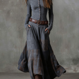 Izabella™ Suede Maxi Dress + Free Belt