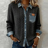 Arielle™ Patchwork Knit Top