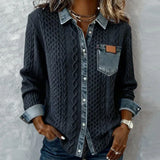 Arielle™ Patchwork Knit Top
