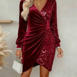 Sharry™ Elegant Velvet Sequin Dress