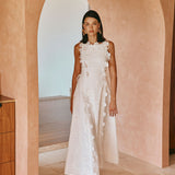 Lucy™ Floral Embroidered Maxi Dress
