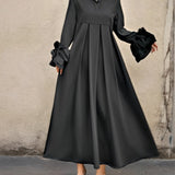 Devanna™ Elegant Flared Shirt Maxi Dress
