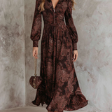 Amelia™ Paisley Zip Maxi Dress
