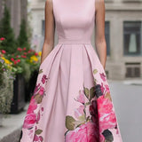Xandra™ Elegant Midi Dress