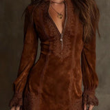 Laney™ Suede Mini Dress