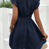 Sabrina™ Elegant V-Neck Summer Dress