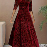 Nicola™ Elegant Velvet Dress