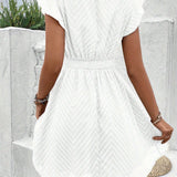 Sabrina™ Elegant V-Neck Summer Dress