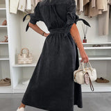 Ivy™ Elegant denim dress