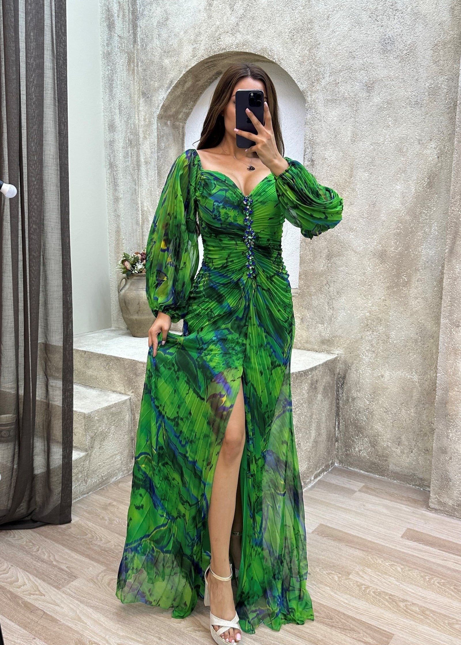 Genesis™ Elegant V-Neck Dress