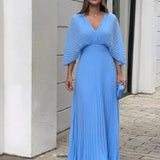 Stephanie™ Elegant Pleated Maxi Dress