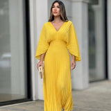 Stephanie™ Elegant Pleated Maxi Dress