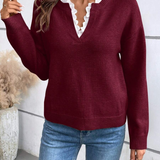 Gillian™ Elegant V-Neck Jumper