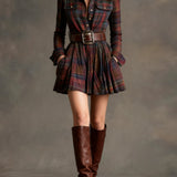 Evonne™ Vintage Mini Dress + FREE BELT