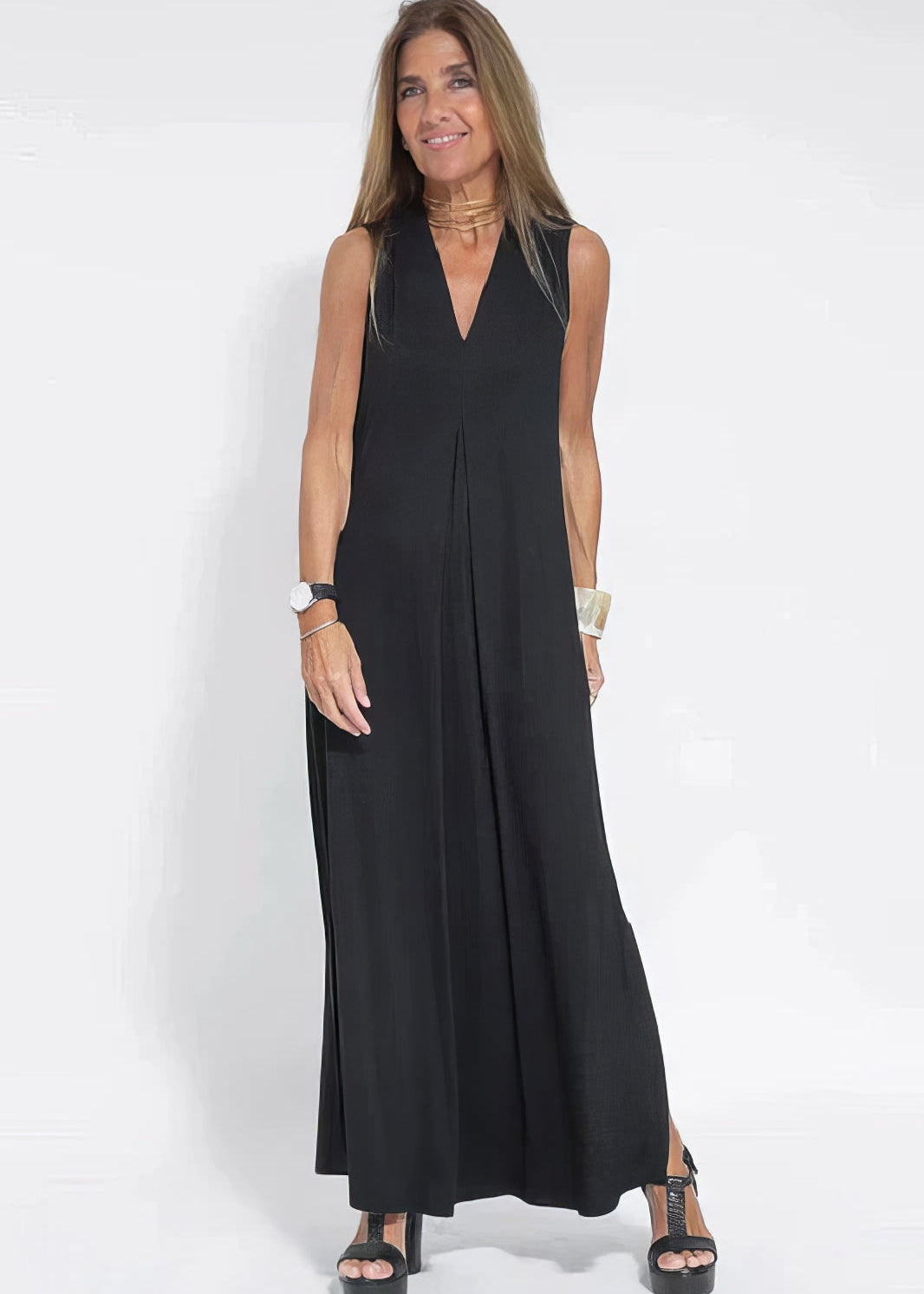Ellie™ Elegant Long Dress with Cardigan